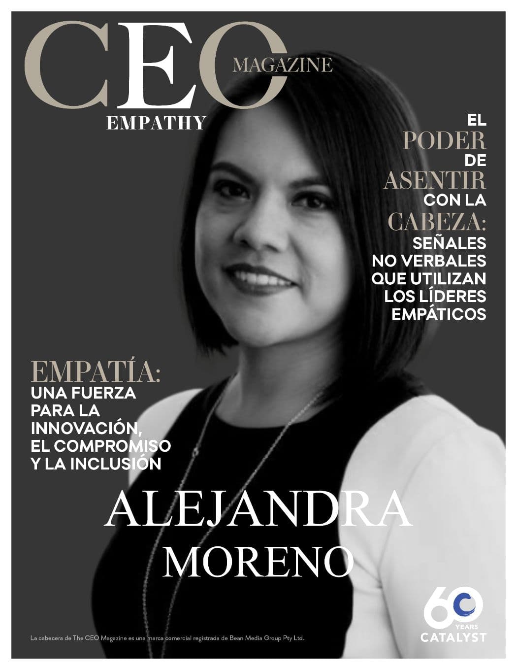 Alejandra Moreno Maya en la portada de CEO Magazine